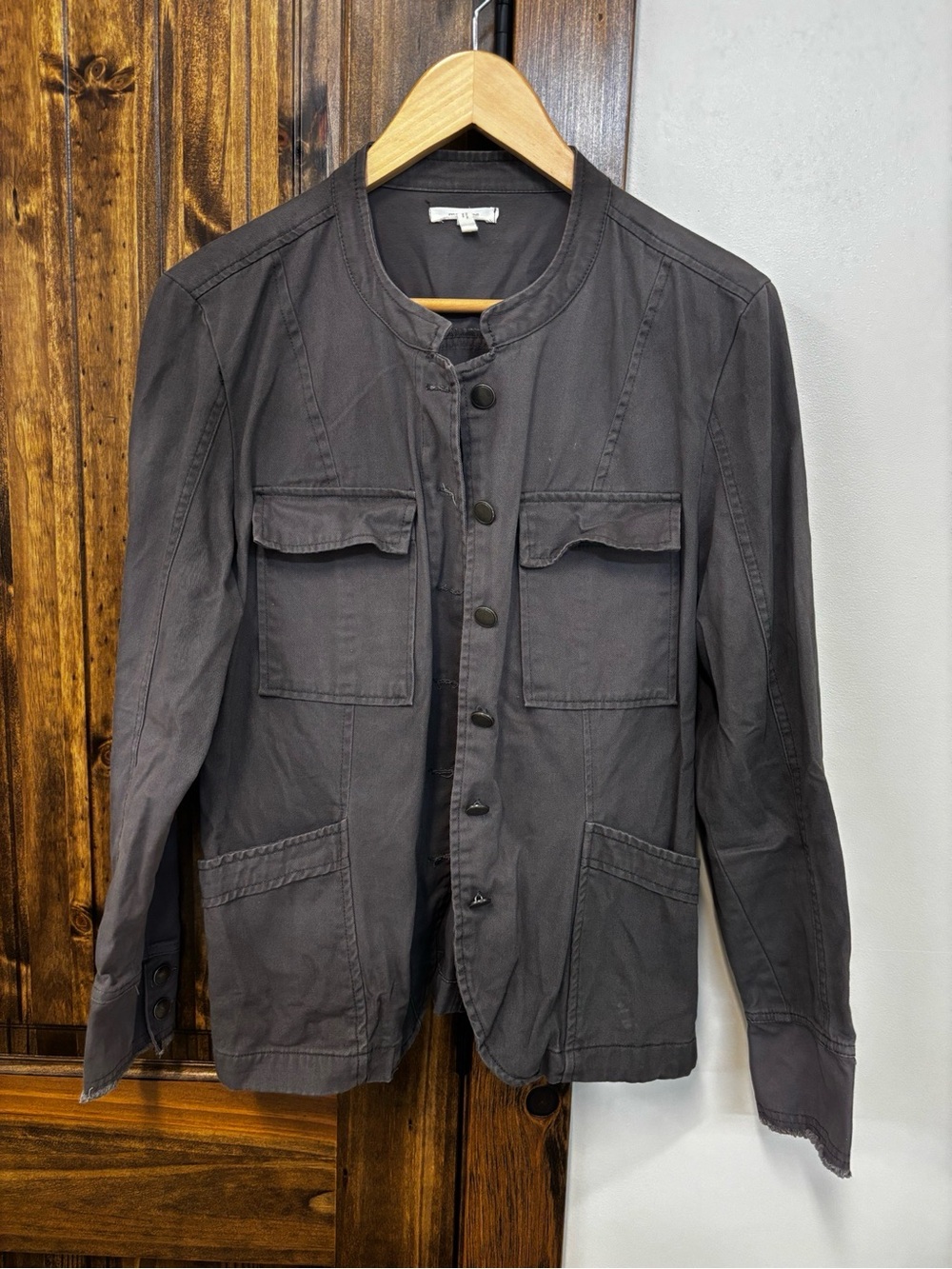 Maurices Men's Charcoal Military-Style Field Jacket